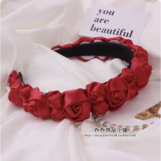 Bờm Cài Tóc Hoa Hồng Cao Cấp HIT HOT