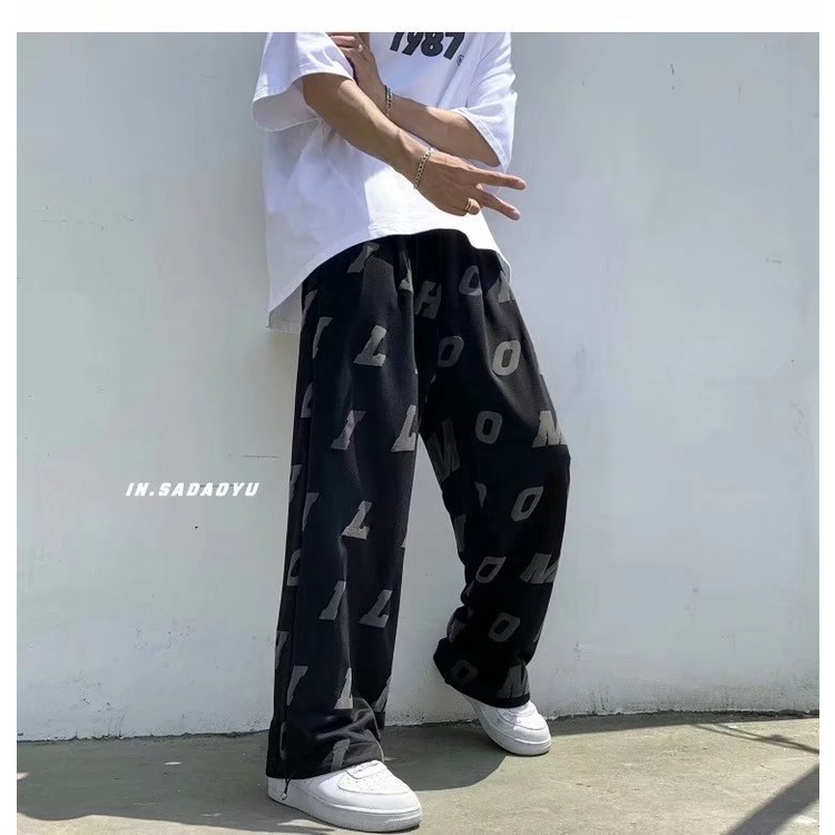 Quần Dài Thể Thao Nam In Chữ Thời Trang Năng Động