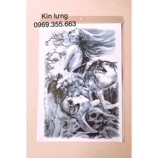 Hình xăm dán kín lưng