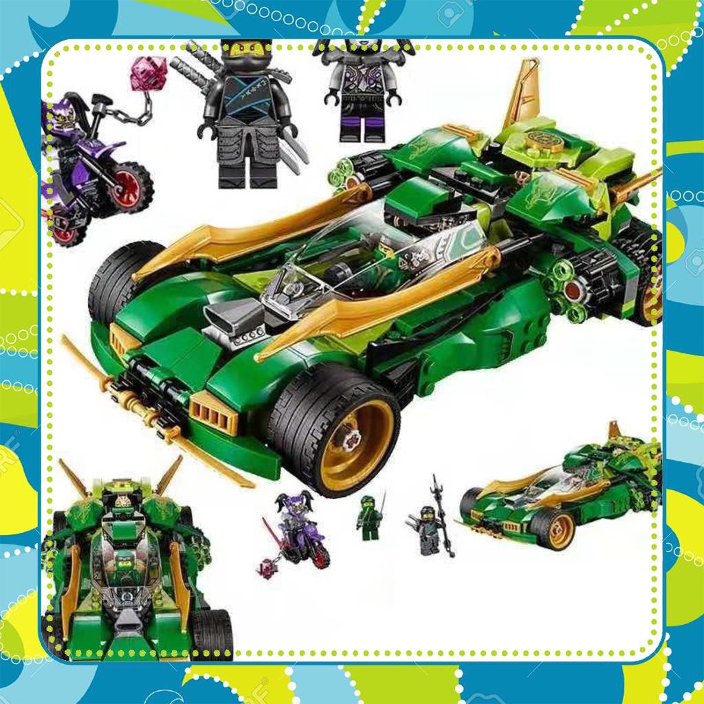 [Đồ Chơi Giá Rẻ] (có sẵn) lắp ráp Lego NinJaGo 70641 zimo 4013 Xe Đua Bóng Đêm Của Ninja