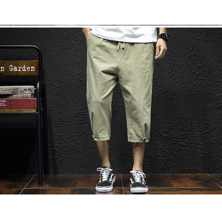 Quần lửng Kanye thoáng khí thời trang mùa hè cho nam kích cỡ M-5XL