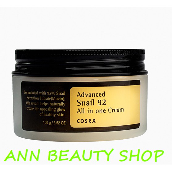 Kem dưỡng COSRX Advanced Snail 92 All In One Cream 100ml