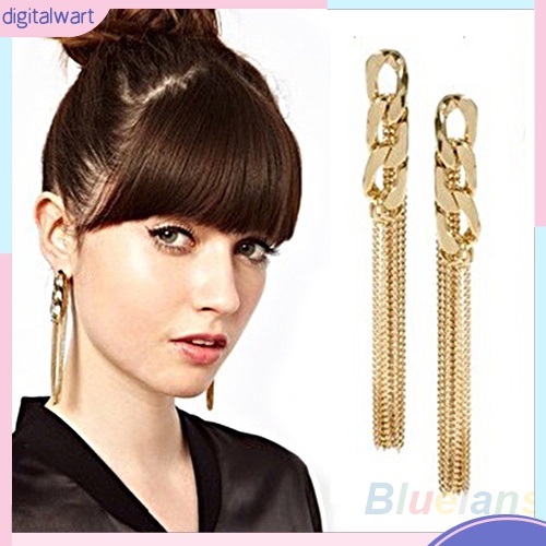 Bông tai dáng dài dạng tua kiểu dáng cổ điển thời trang dành cho nữ