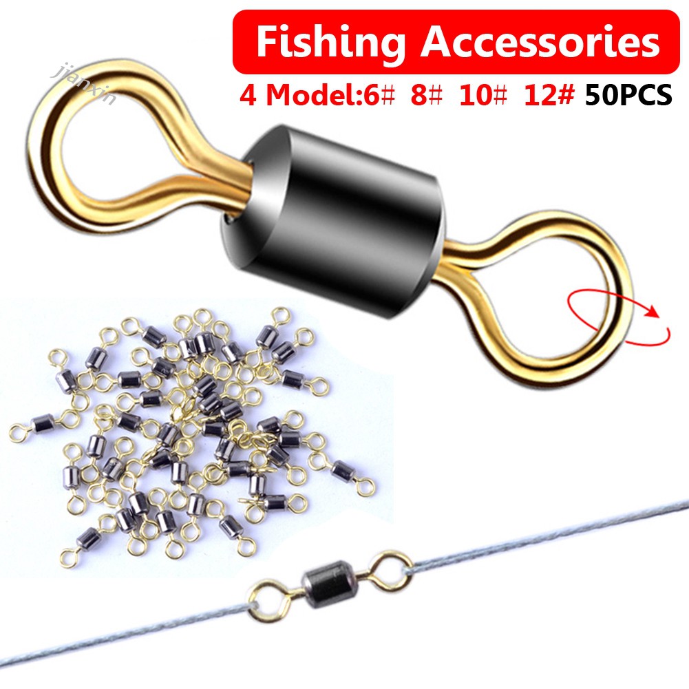 Bộ 50 Móc Khóa Nối Số 8 Bằng Thép Không Gỉ JX-50