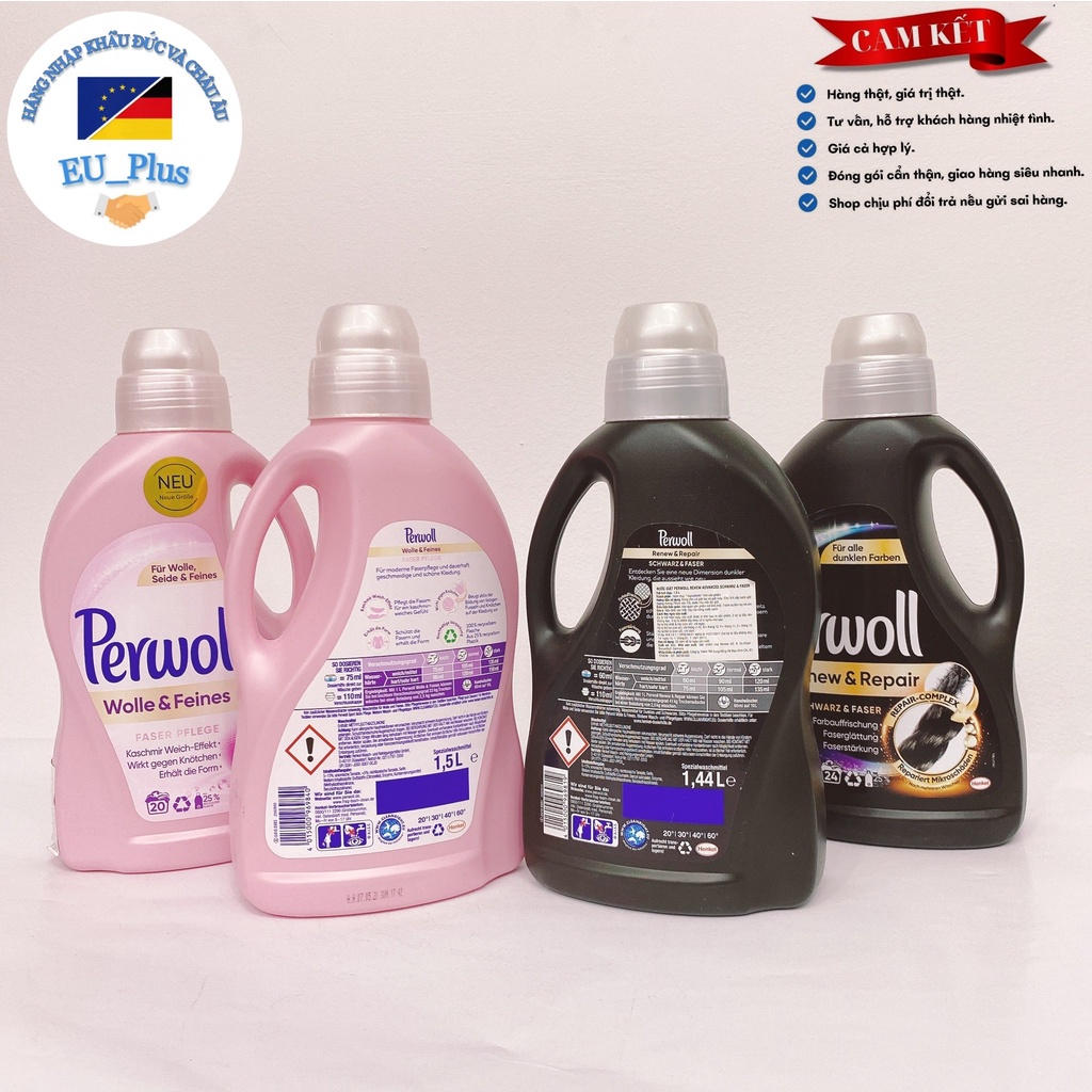 Nước Giặt Đồ Tối Màu Perwoll Renew 3d Black 1.44 Lít - Đức