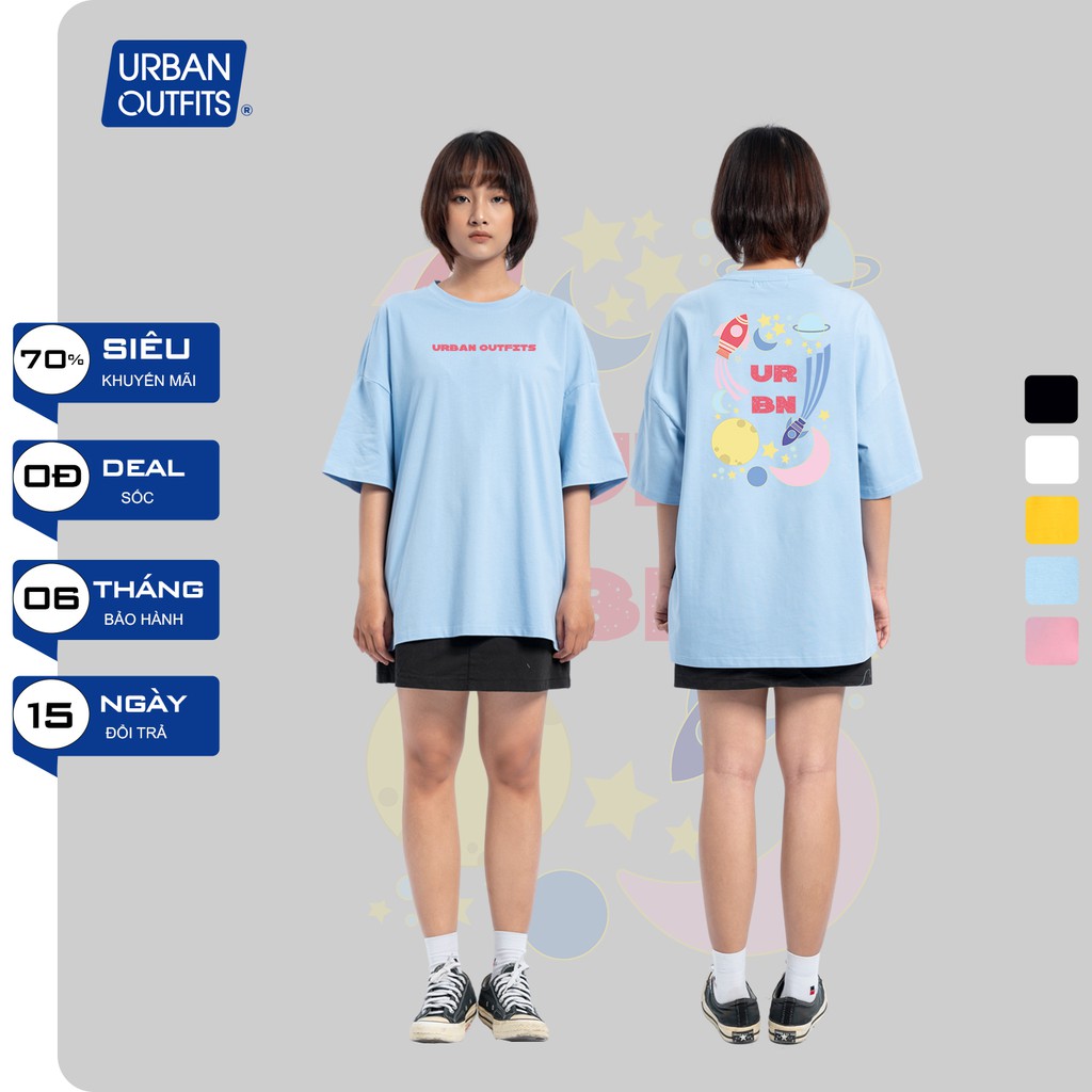 Áo Thun Tay Lỡ Nữ Nam Form Rộng URBAN OUTFITS In Hệ Mặt Trời URBN ATO39 Cotton 4 Chiều Local Brand