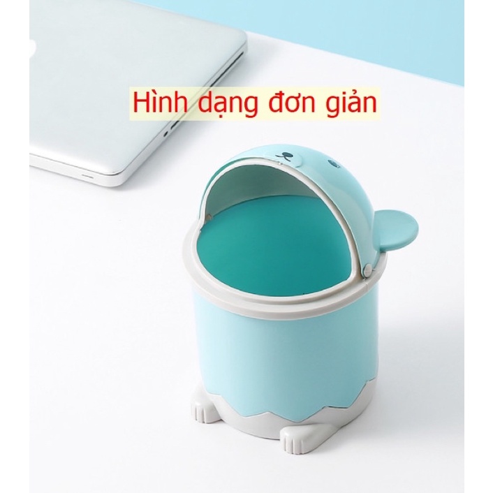 Thùng Rác Để Bàn Hình Gấu