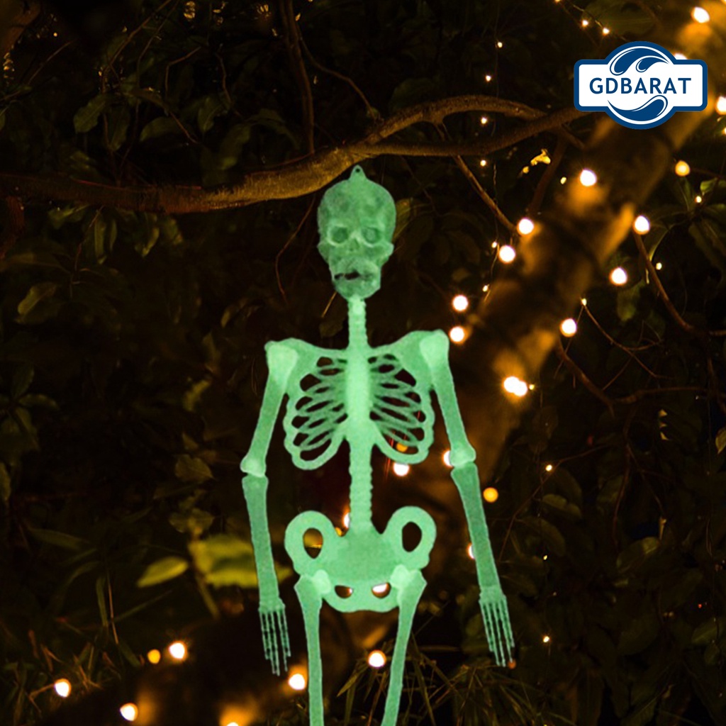 Mô Hình Bộ Xương Người Bằng Nhựa Dạ Quang Độc Đáo Trang Trí Halloween