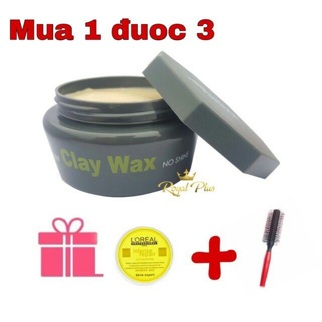 Mua sáp vuốt tóc Clay được tặng kèm 1 lược tạo kiểu và 1 sáp bất kỳ