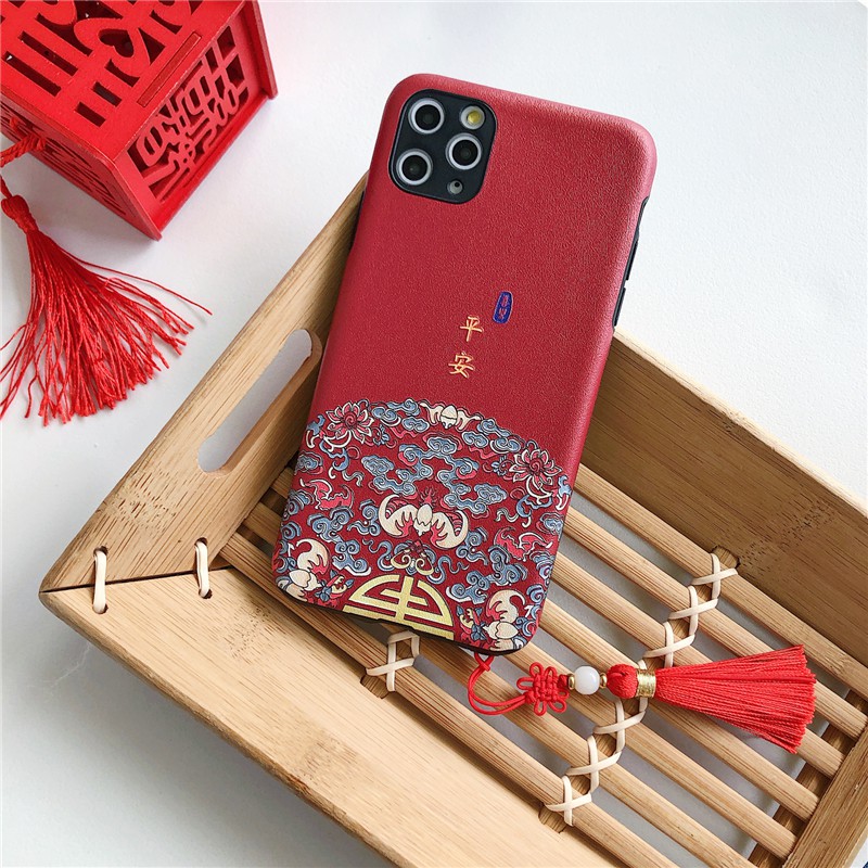 Vỏ điện thoại iPhone 11 Pro Max / iPhone12 / iPhone X / iPhone 7 Plus / iPhone 8 / iPhone 6 Kiểu Trung Quốc Ping Một vỏ điện thoại TPU tốt