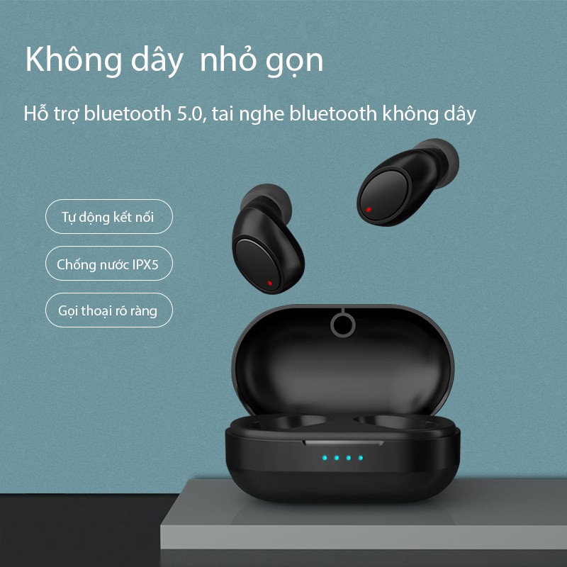 Tai nghe Bluetooth Air 3 Cát Thái nhỏ gọn sang trọng có nút thao tác âm thanh surround gọi thoại rõ ràng