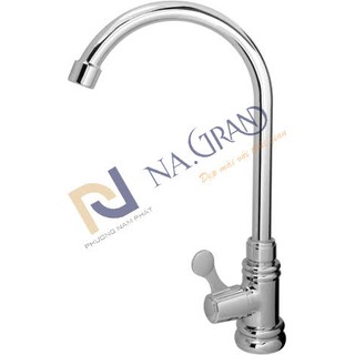 Vòi rửa chén lạnh đồng thau mạ bóng Crome và Niken cao cấp N-5006, vòi rửa bát lạnh,vòi chén lạnh,vòi bát lạnh