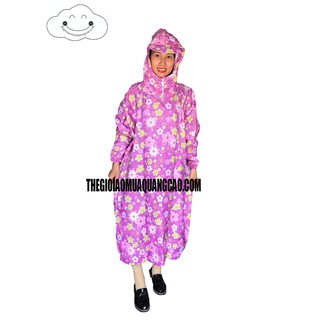 ÁO MƯA BÍT - VẢI DÙ - 1M2 - TÍM