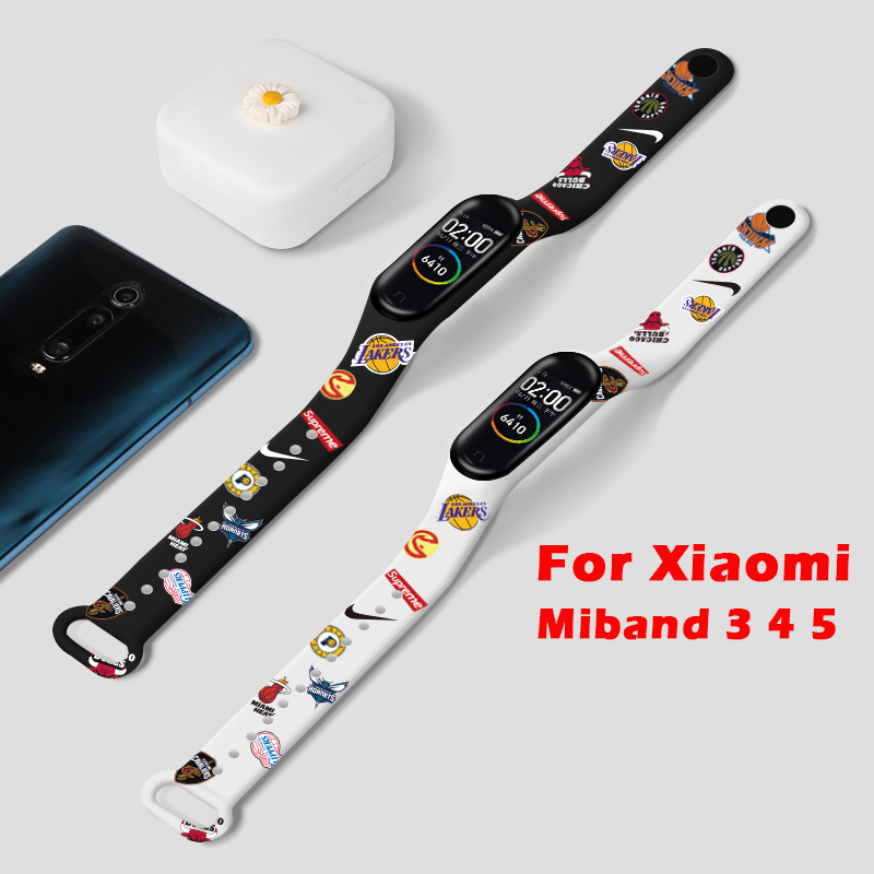 Dây Đeo Silicon Màu Trơn Thay Thế Cho Xiaomi Mi Band 6 6 NFC Mi Band 6 54 3