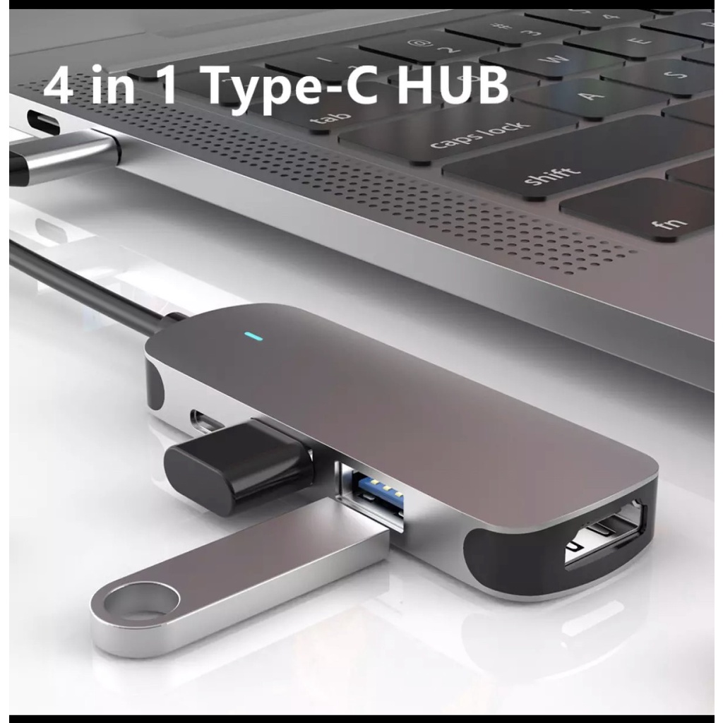 Cáp chuyển Type C sang HDMI 4 trong 1 USB3.0 PD Type C Cho Macbook/Điện thoại/Máy tính