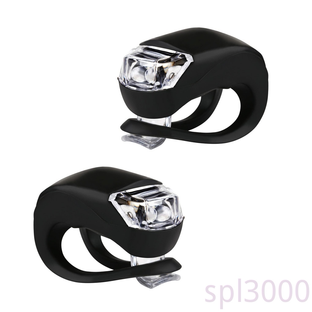 Bộ 2 đèn LED silicone chống thấm nước cho xe đạp