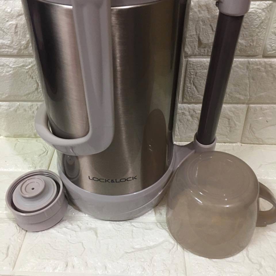 Bình thủy nước sôi giữ nhiệt Lock & Lock 3.2 lít   phích nước nóng Inox 304 dung tích 3200ml 002 11 11