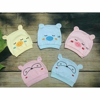 Mũ cotton sơ sinh cao cấp cho bé