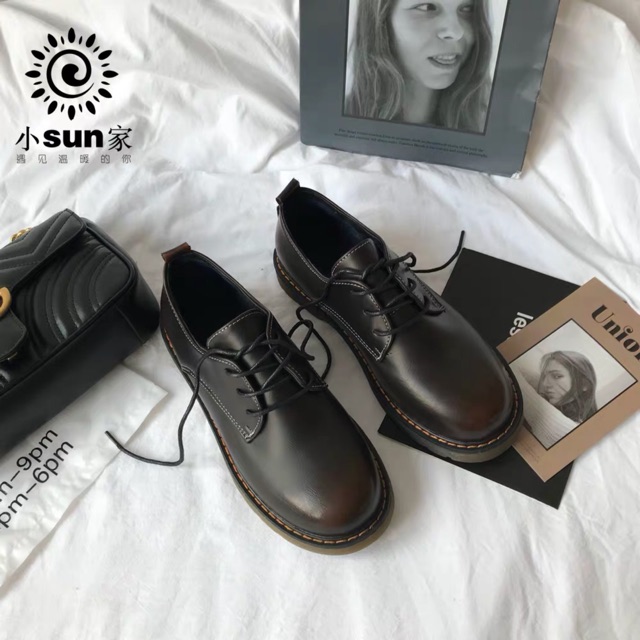 (Có sẵn) Giày oxford thắt dây 2 màu | BigBuy360 - bigbuy360.vn