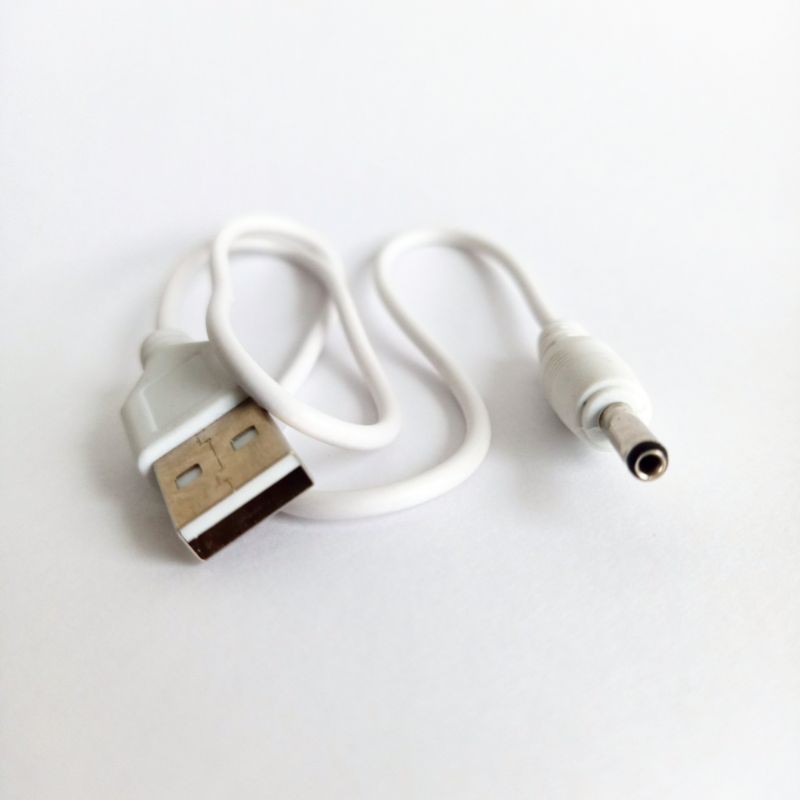 Dây sạc USB đầu ra chân tròn - dây sạc máy massage mặt, sạc quạt, đèn, cây xương rồng - Lana Queen