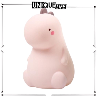 Đèn ngủ khủng long dễ thương Đèn ngủ LED thay đổi nhiều màu Cảm biến cảm ứng cho phòng bé