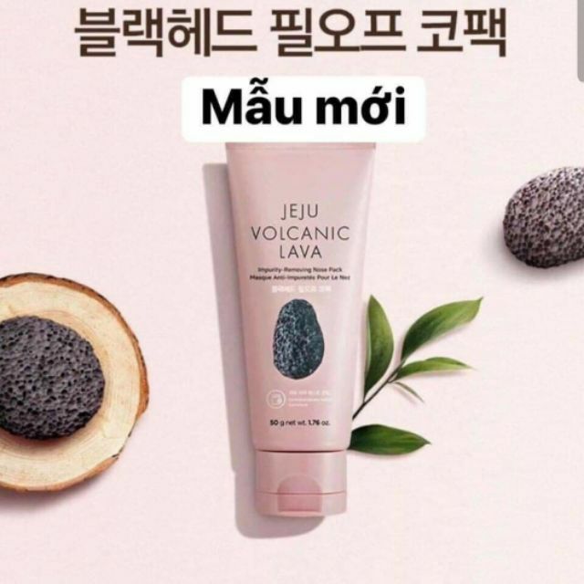 Mặt nạ lột mụn đầu đen Jeju Volcanic Lava Peel-Off Clay Nose Mack của The Face Shop