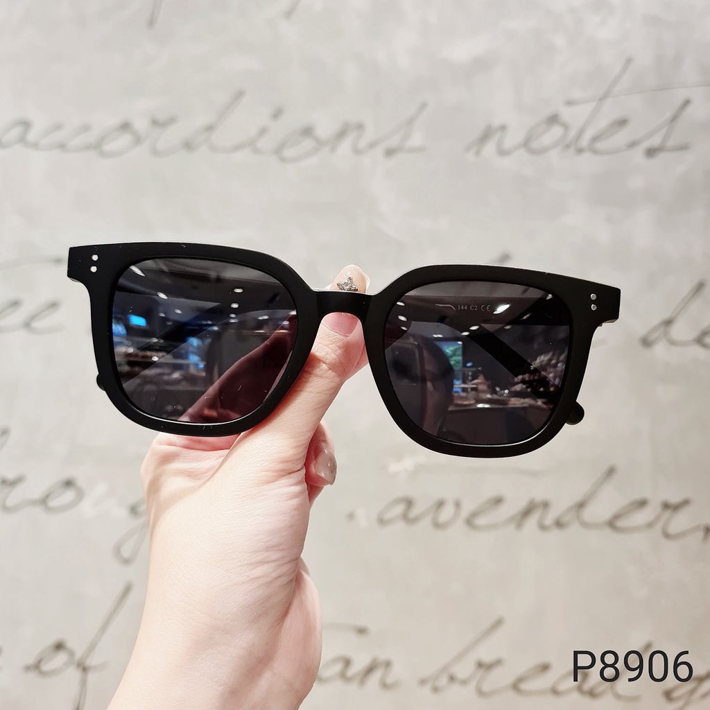 Kính mát vuông nam nữ LILYEYEWEAR chất liệu nhựa mắt phân cực chống UV400 màu sắc thời trang P8906