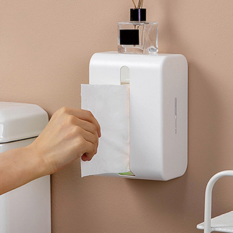 A-LIFE Hộp Đựng Khăn Giấy Gắn Tường Chống Nước Cho Nhà Tắm Giá Đỡ