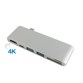 Hub macbook - cổng chia usb-c ra hdmi 4k cao cấp