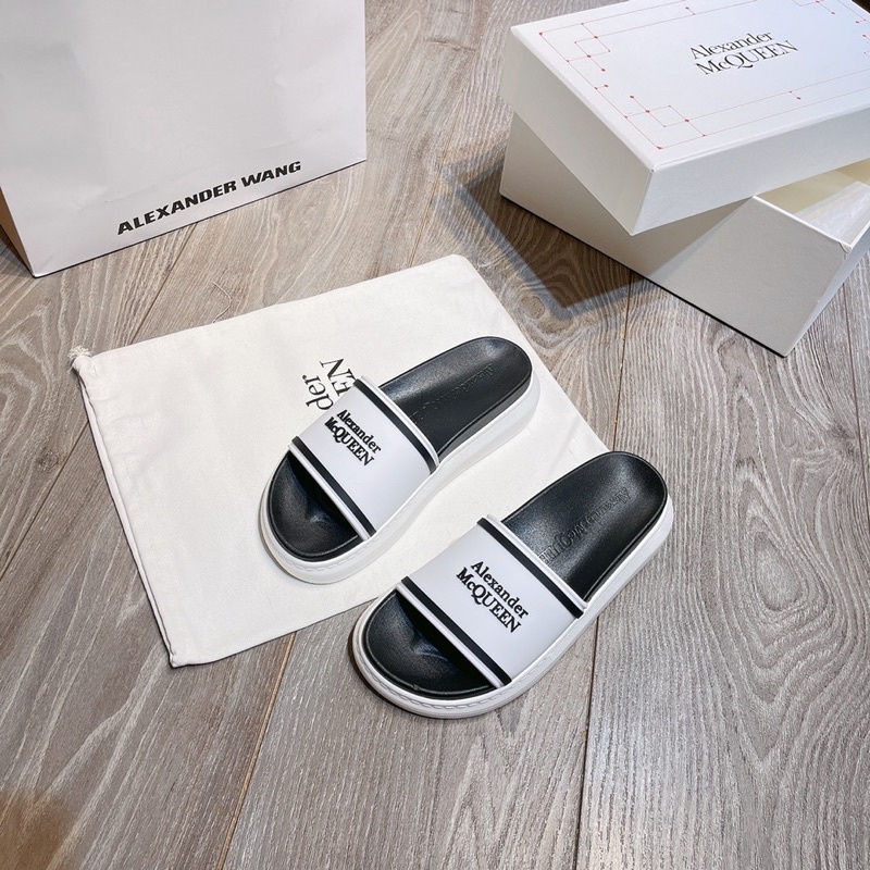 Dép mqueen quai ngang đế dẻo fullbox