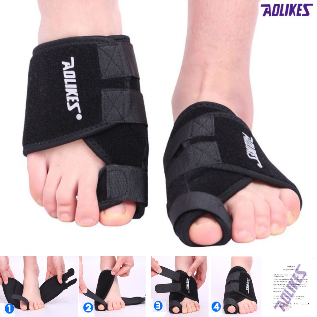 Bán sỉ - AOLIKES AL 1051 (1 cái)  Đai cuốn bàn chân bảo vệ xương ngón cái chống trơn trượt chuyên gym - chính hãng.