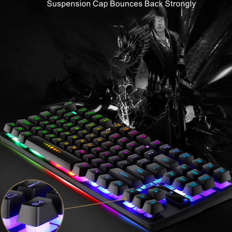 Bàn PhíM Cơ Gaming GK-10 RGB 87 PhíM Có Dây Cho PC / Laptop
