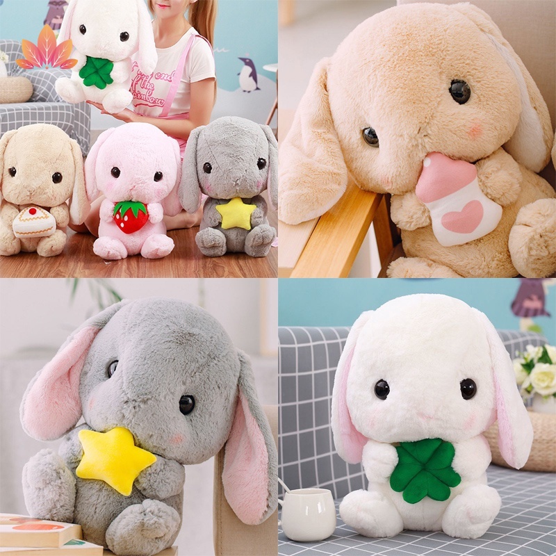 Dễ thương Thỏ nhồi bông Đồ chơi sang trọng Đồ chơi mềm đệm Bunny Kid Pillow Doll Quà tặng sinh nhật cho trẻ em Baby JP5