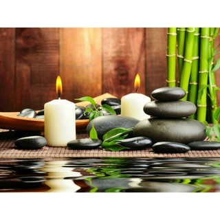 Tranh 3D dán quán spa cao 0.8m*1.25m có keo sẵn