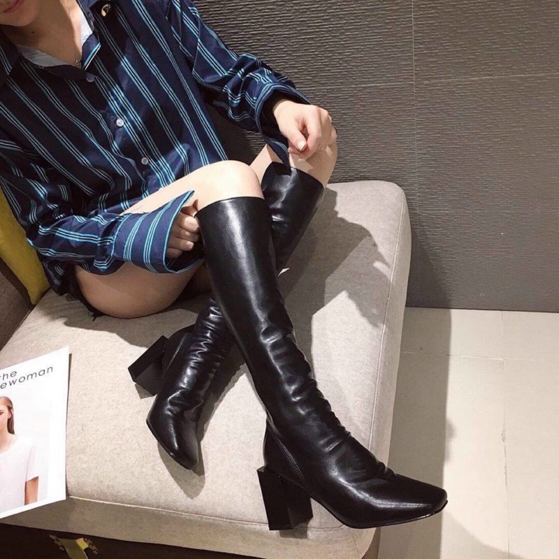 ❄️ NEW 2021 BOOTS DA DÀI GÓT TRỤ 9cm