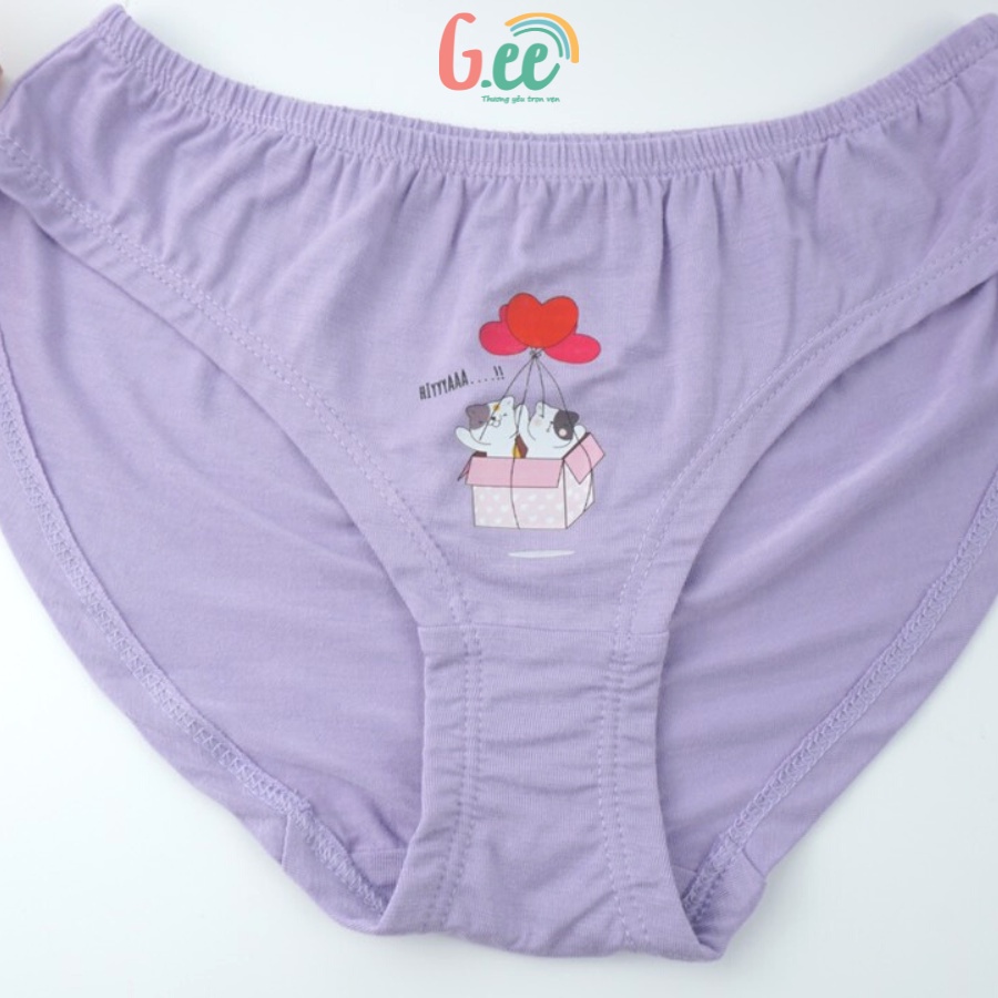 Quần chip bé gái, set 3 CHIP TAM GIÁC sợi tre mềm mát, vô cùng dễ chịu