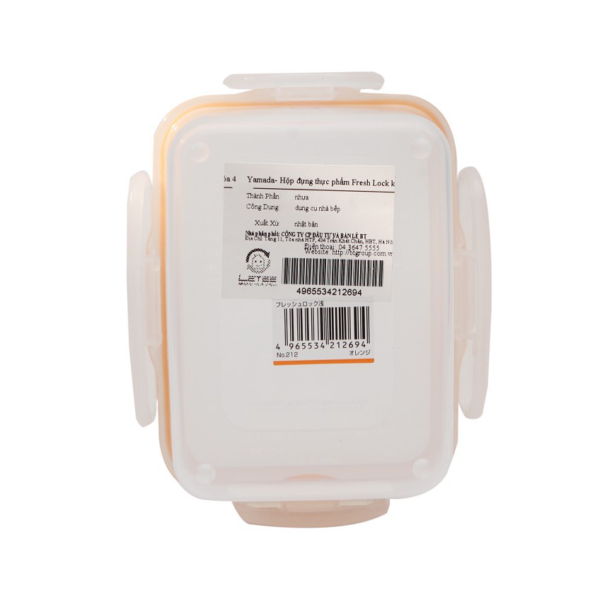 Hộp bảo quản thực phẩm màu cam Yamada⚡𝗙𝗥𝗘𝗘 𝗦𝗛𝗜𝗣 ⚡Rất tiện lợi cho những chuyến du lịch, dã ngoại.
