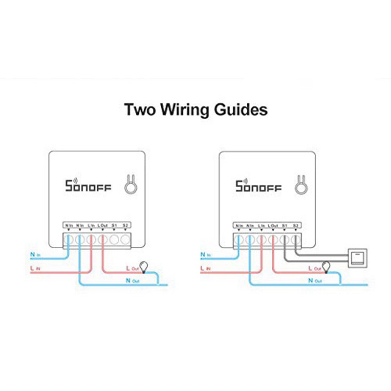 Mini Smart Switch DIY Small Two Way Remote Control WIFI Switch Control By Ewelink APP Work for Alexa Google Home