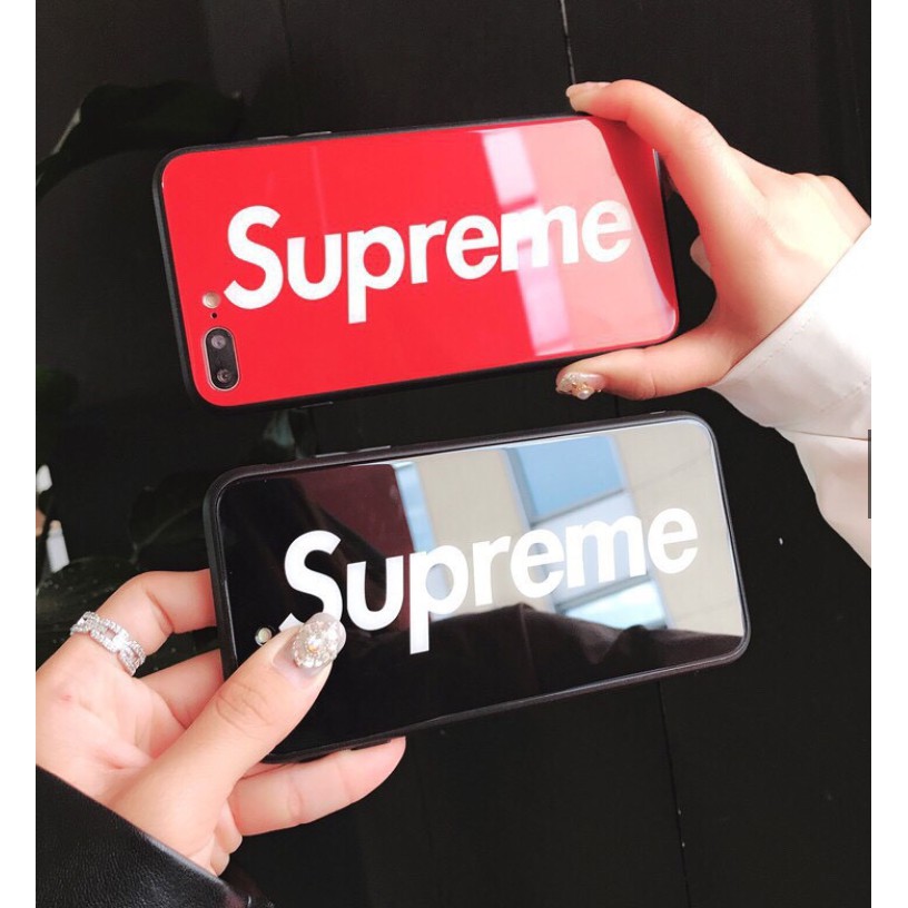 Ốp kính  iphone-ốp lưng  điện thoại iphone in hình  Supreme(shop nhận in hình theo yêu  cầu, chữ ký thư pháp )