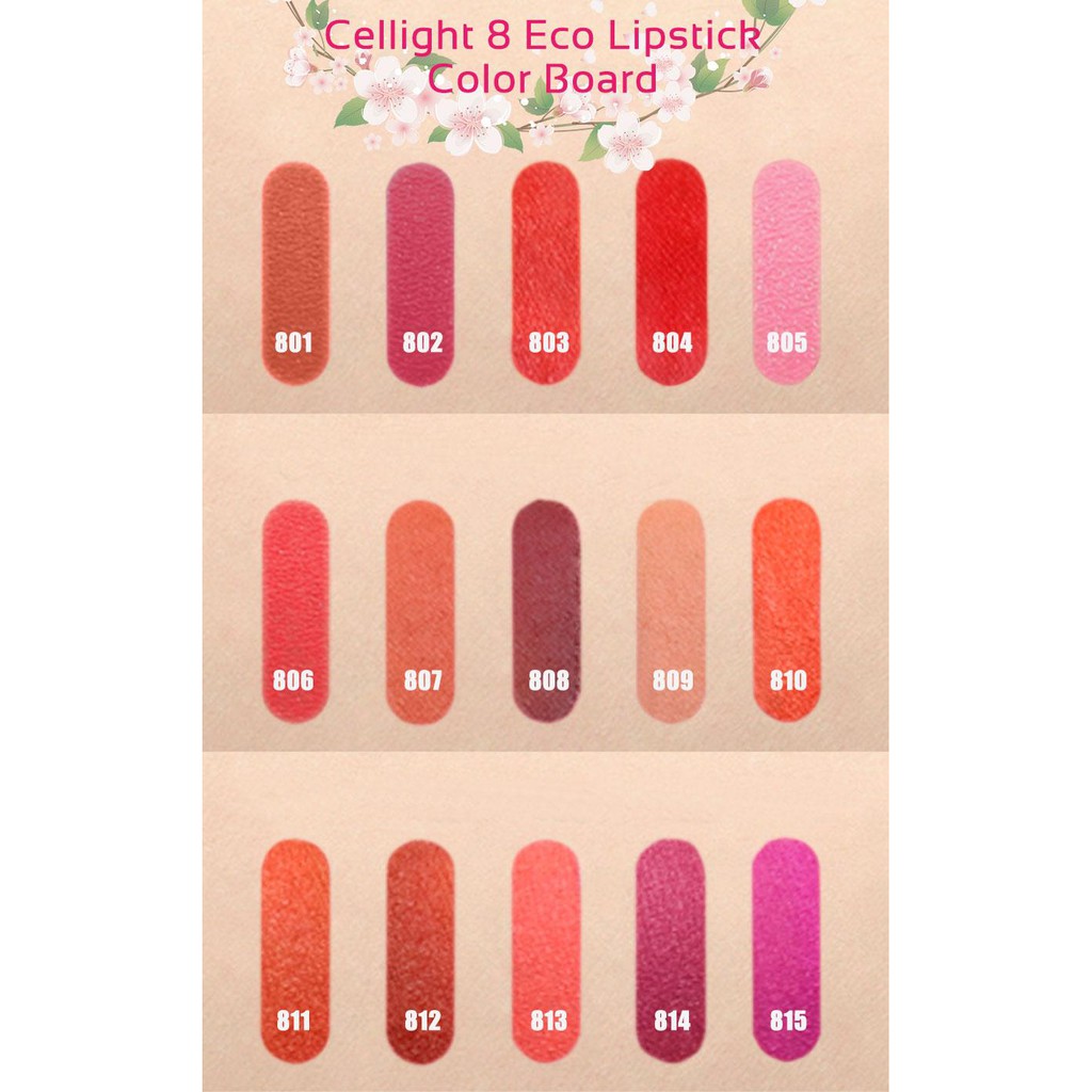 Combo 2 thỏi son mini thiên nhiên không chì Cellight 8 - Màu tự chọn - 2g/thỏi | BigBuy360 - bigbuy360.vn