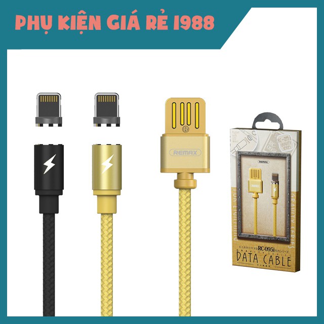 Cáp Sạc Từ Nam Châm ReMax RC – 095i Dành Cho iPhone-Micro-Type-C