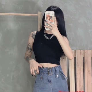 Áo ba lỗ croptop thun tăm