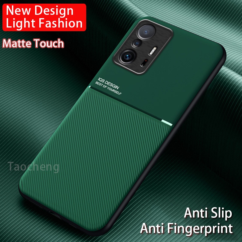 Ốp điện thoại da mềm chống sốc có giá đỡ từ tính cho Xiaomi mi 11T pro 11 Lite 5G NE 4G