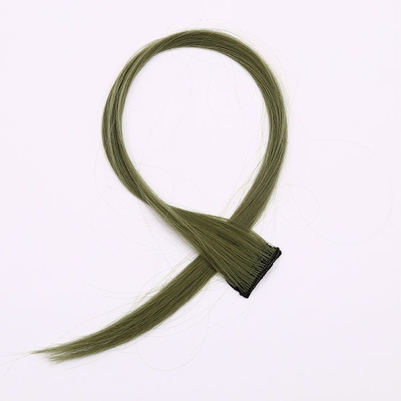 Tép tóc giả thẳng nhiều màu sắc tùy chọn phong cách Hàn Quốc thời trang