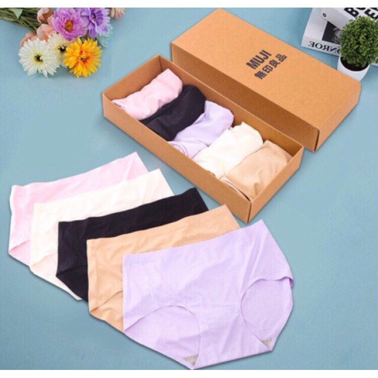 Hộp 5c quần lót su đúc MUJI nữ xuất Nhật | BigBuy360 - bigbuy360.vn