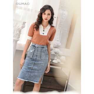 Áo len nữ tay lỡ phối cổ AA9229 GUMAC