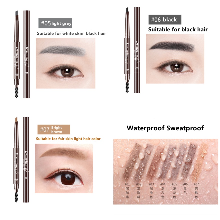 Chì kẻ mày chống nước lâu trôi trang điểm tự nhiên
