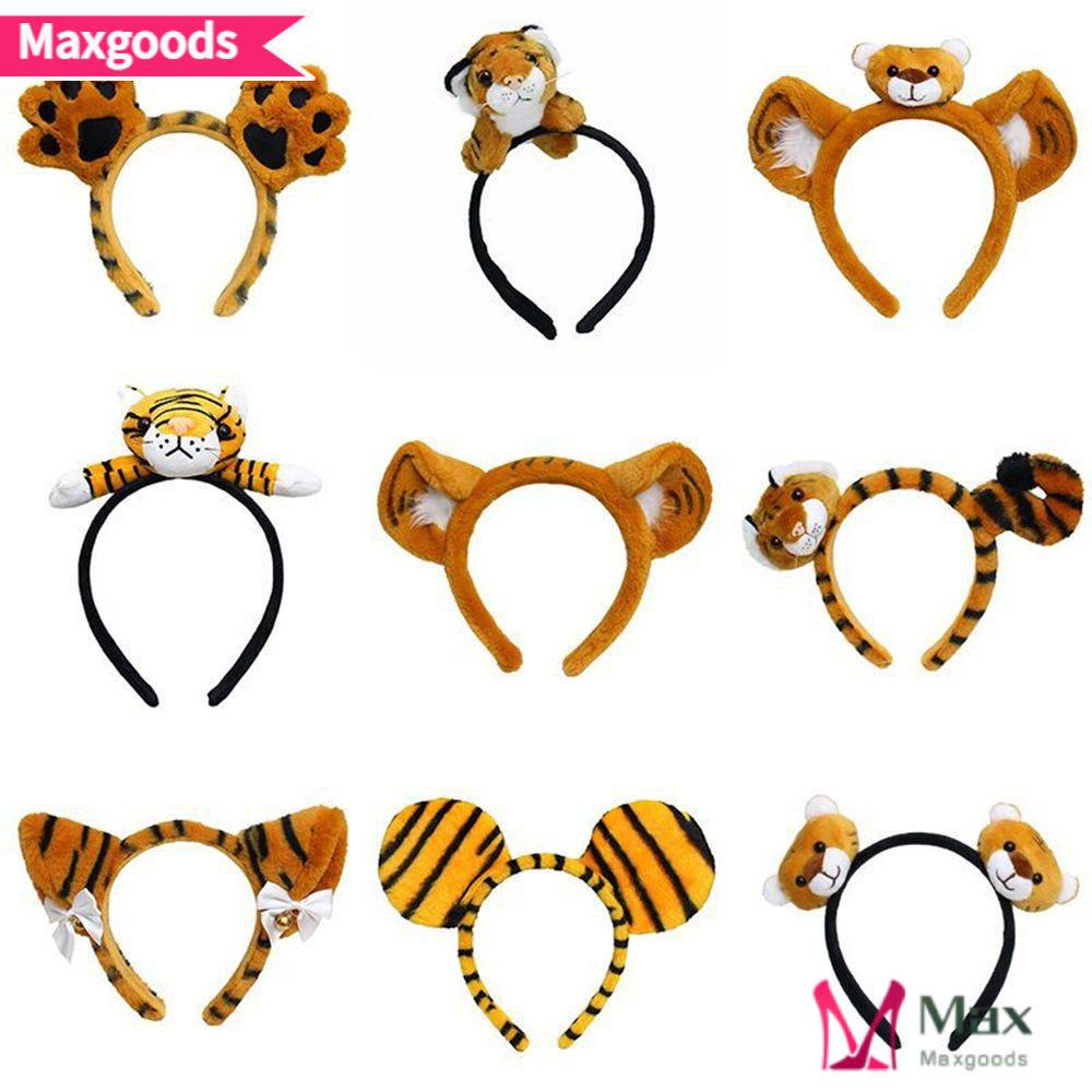 Băng Đô Cài Tóc Hình Tai Hổ Hóa Trang Dự Tiệc Cho Bé Và Người Lớn