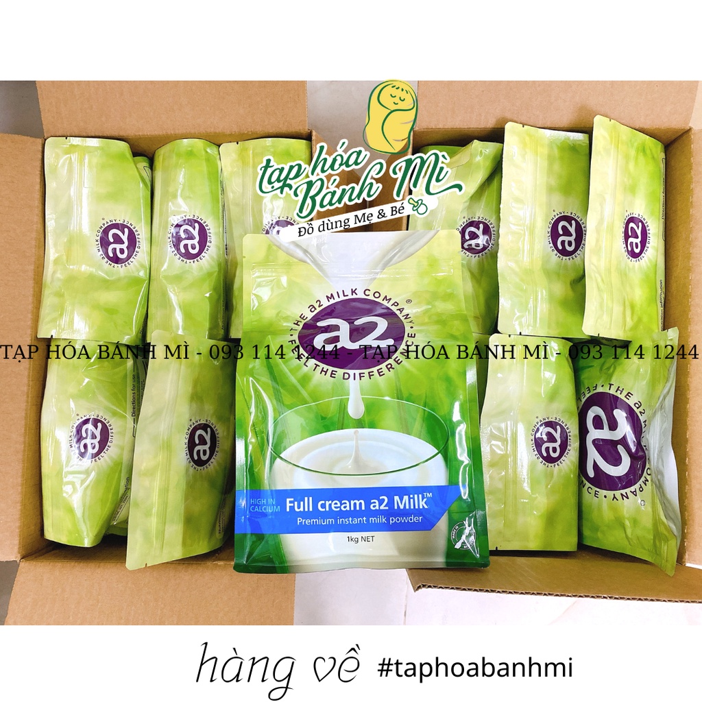 Sữa A2 Úc nguyên kem dạng bột túi 1kg và lon 850g