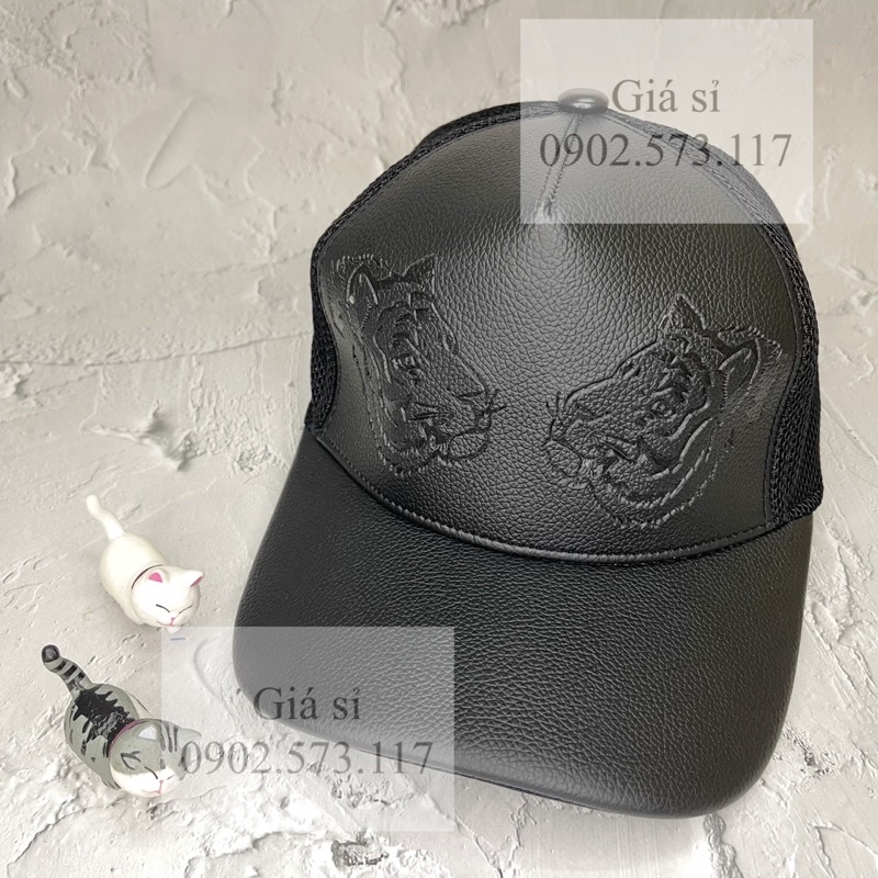 Nón kết lưỡi trai 2 CỌP da phối lưới thời trang nam nữ mạnh mẽ